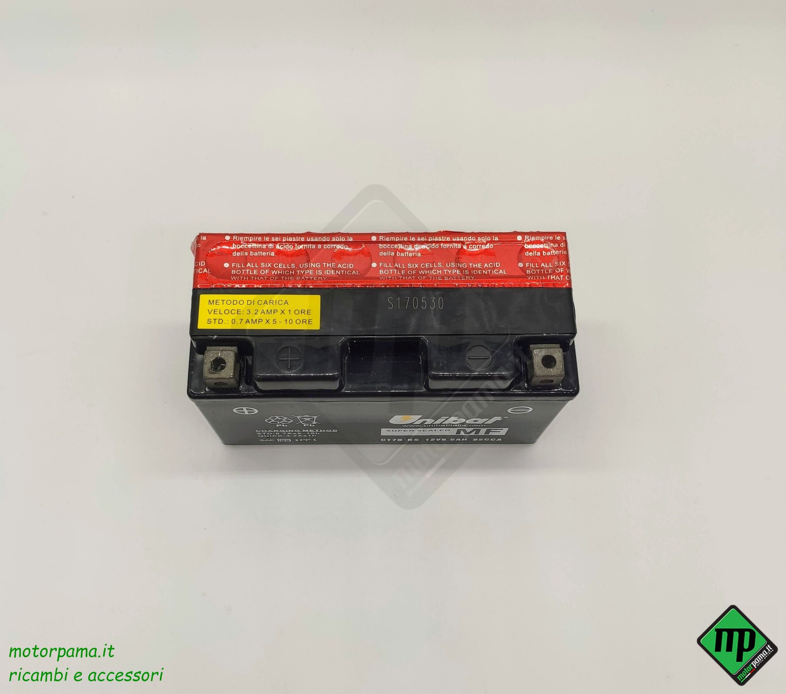 Batteria Moto / Quad / Scooter Unibat CT7B-BS - immagine 3