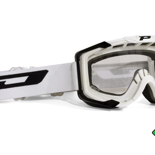 Occhiali da cross Progrip MENACE TRASPARENT White