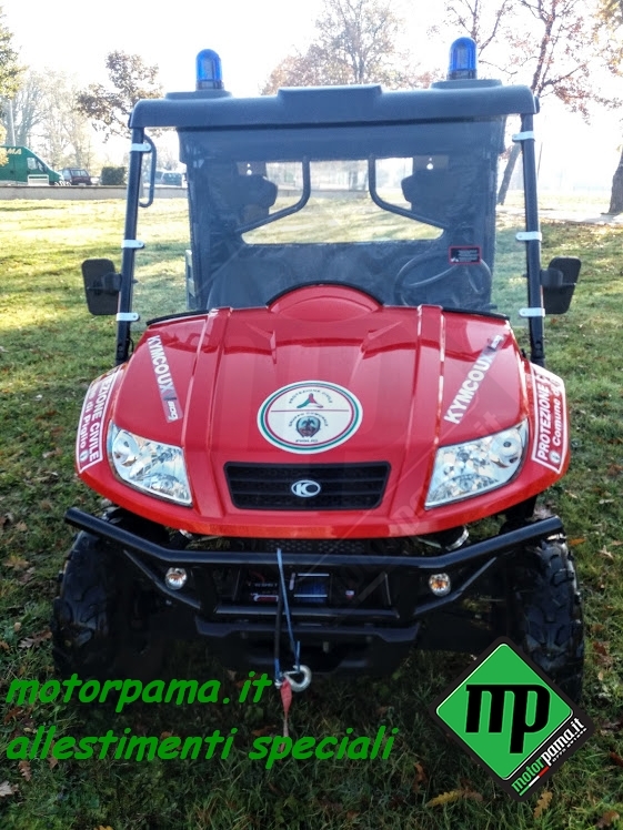 Quad Atv Utv Kymco Uxv 500 allestimento speciale Protezione Civile Nazionale - immagine 3