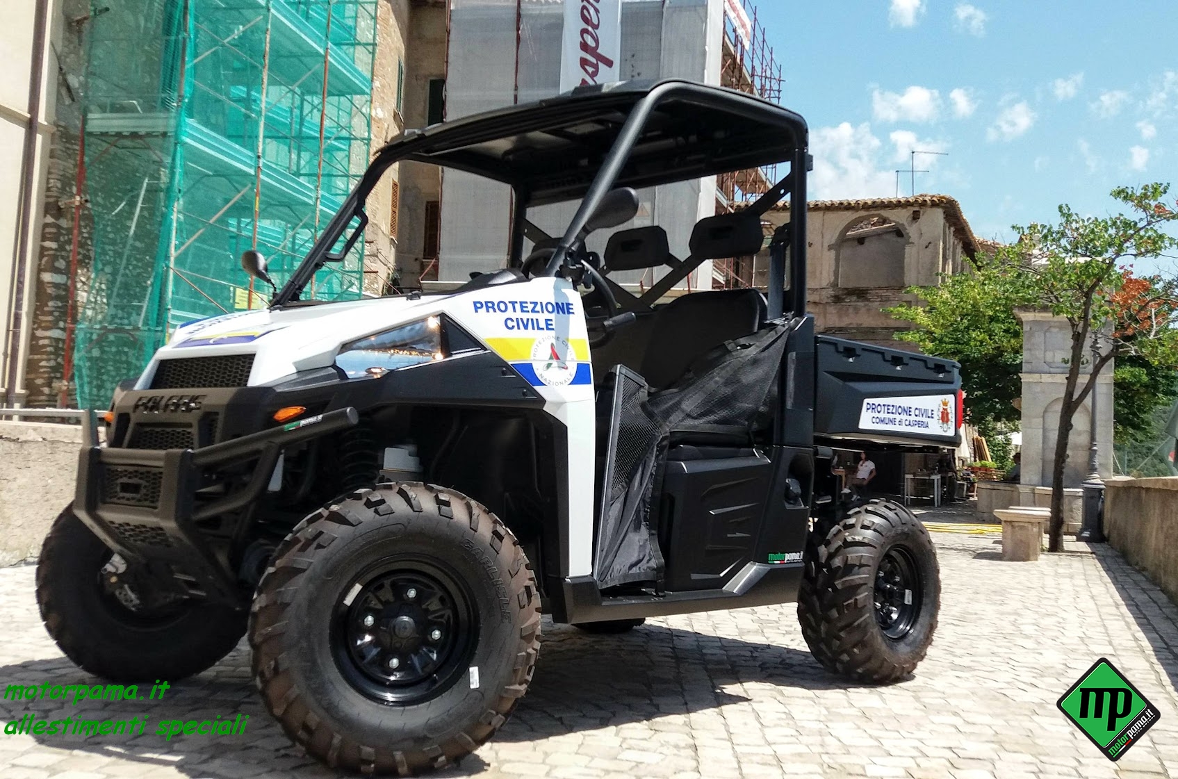 Quad Atv Utv Polaris Ranger 900 XP allestimento speciale Protezione Civile Nazionale