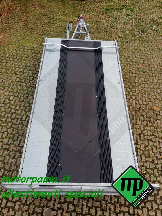 Rimorchio trasporto merci/cose, allestito trasporto motoslitta