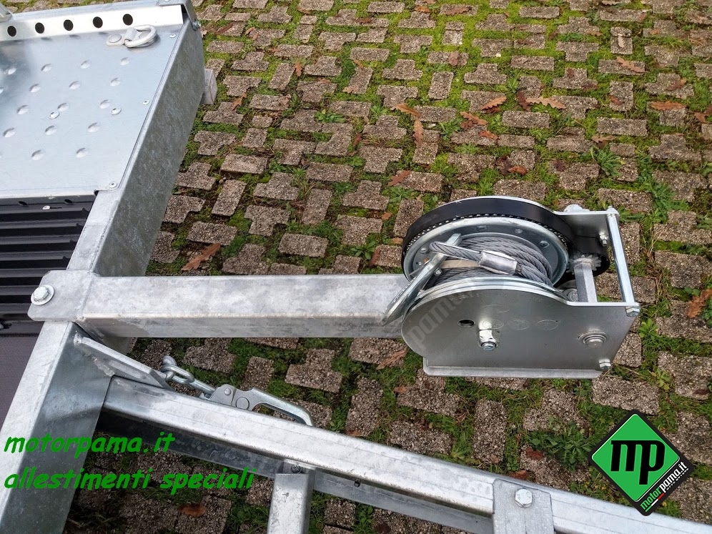 Rimorchio trasporto merci/cose, allestito trasporto motoslitta - immagine 5