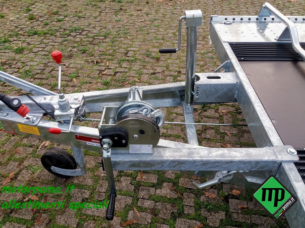 Rimorchio trasporto merci/cose, trasporto motoslitta o altro ,per corpo Vigili del Fuoco - immagine 4