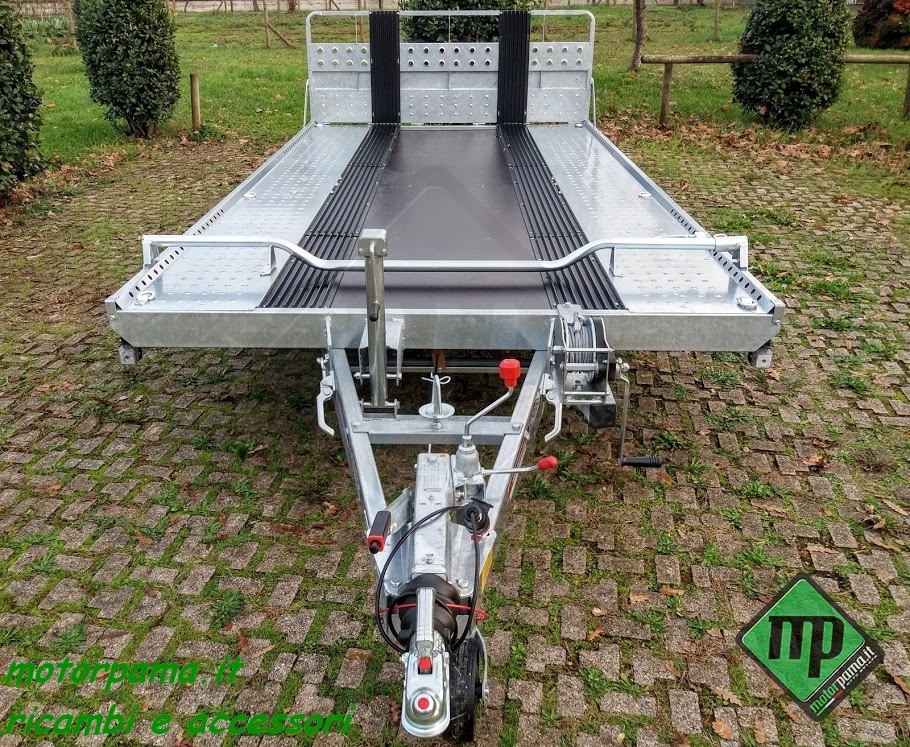 Carrello Cresci rimorchi PA15 PM trasporto merci + motoslitta - immagine 7