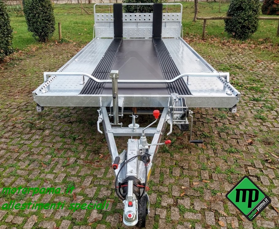 Rimorchio trasporto merci/cose, allestito trasporto motoslitta - immagine 6