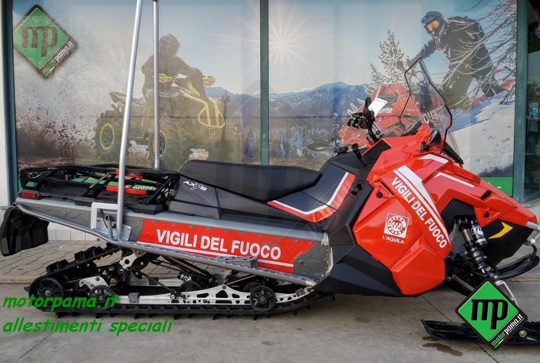 Motoslitta polaris Titan Touring 800 cc allestimento speciale da soccorso Vigili Del Fuoco