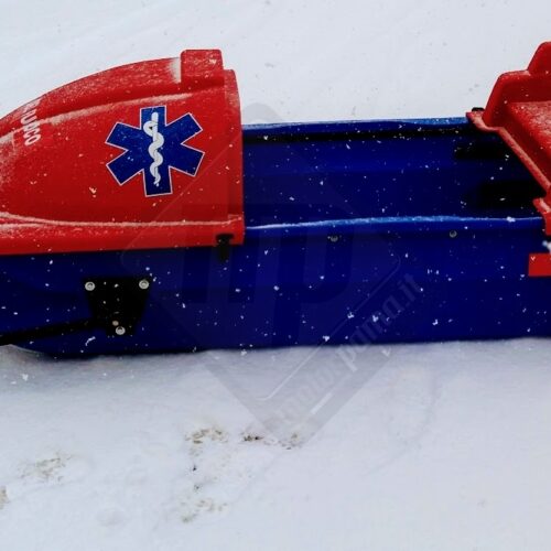 Equinox - RESCUE BOGGAN modello Barella da soccorso a traino universale per motoslitta e quad cingolati allestimento speciale da soccorso