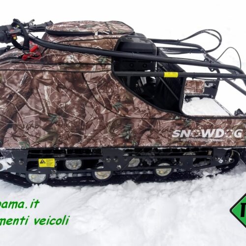 Snowdog cingolato neve da traino adatto per il trasporto di persone e materiale, utilizzo universale 4 stagione