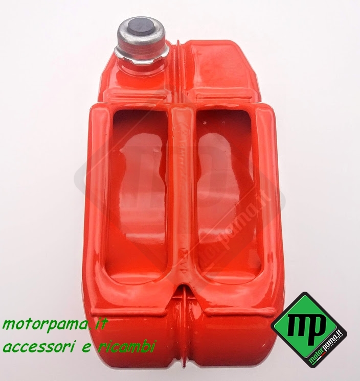 Tanica benzina in metallo rossa per trasporto carburante - immagine 2