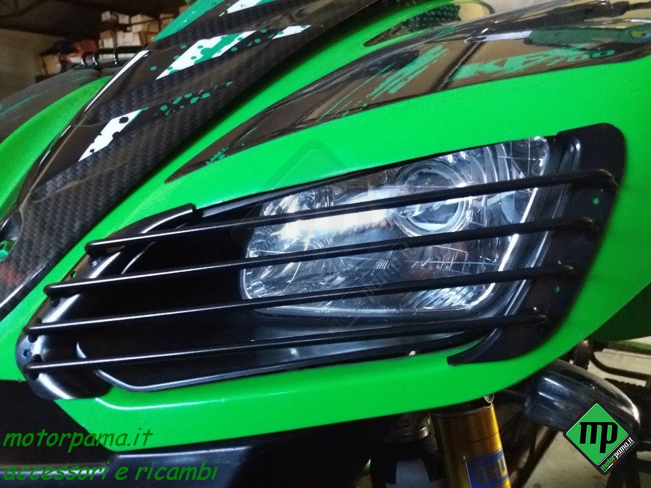 Griglia protezione faro Kawasaki KFX 700 Quad Atv - immagine 6