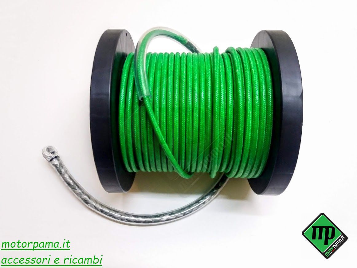 Cavo tessile verde Speciale senza gancio 18 metri
