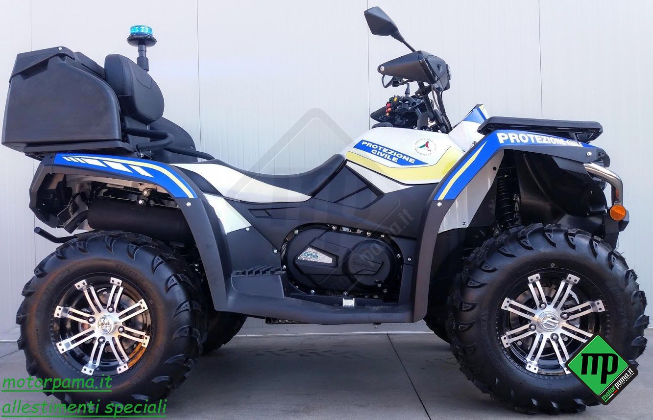 QUAD CF-MOTO C-FORCE 550 EFI 4X4 PASSO LUNGO ALLESTITO PROTEZIONE CIVILE