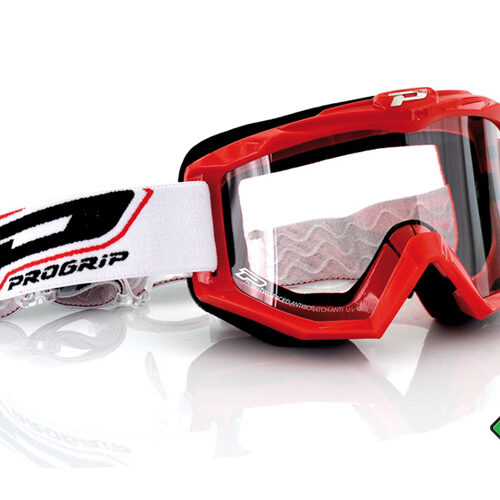 Occhiale da cross Progrip ATZAKI TRASARENT Red