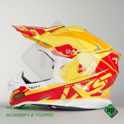 Caschi IXS Cross HX179 Giallo Rosso