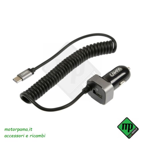 Caricabatteria Usb Type-C con 1 porta Usb - Fast Charge - 3000 mA - 12/24V