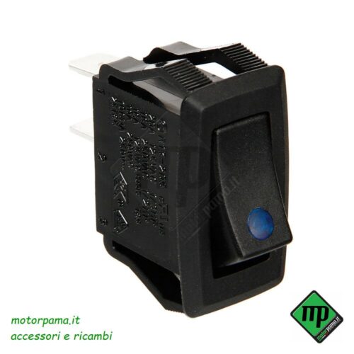 Micro interruttore con spia a Led - 12/24V - Blu