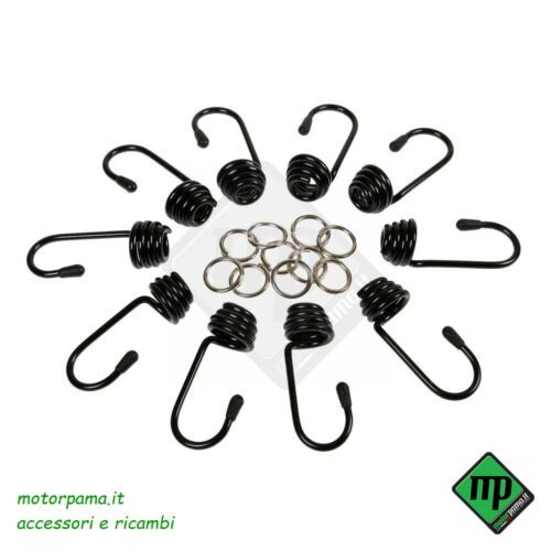 Set 10 ganci + morsetti - � 10 mm