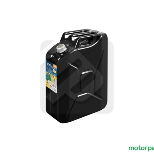 Tanica in metallo nera per trasporto carburante