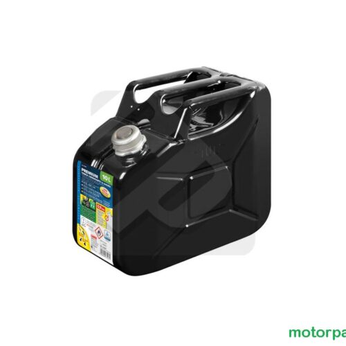 LT 10 - Tanica in metallo nera per trasporto carburante
