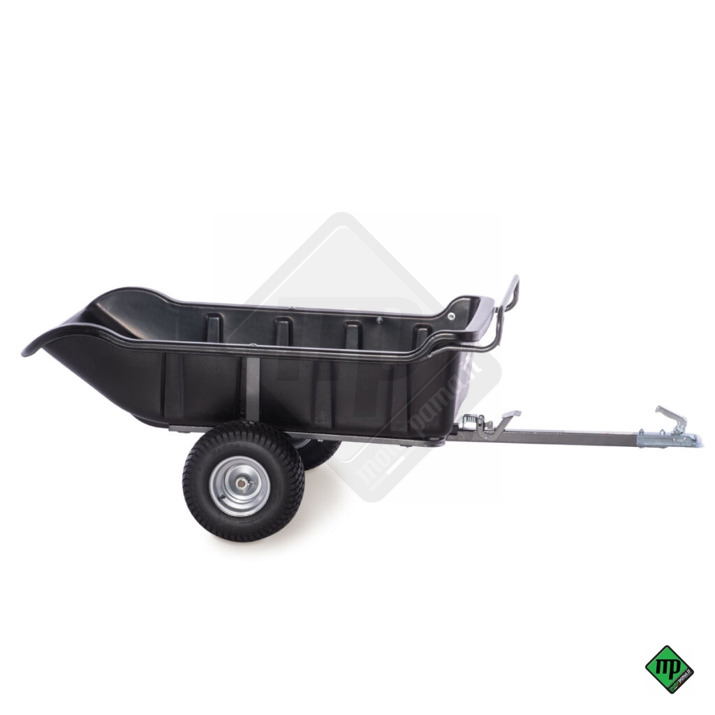 Rimorchio per ATV da giardino 680 Nero, 2 ruote - immagine 2