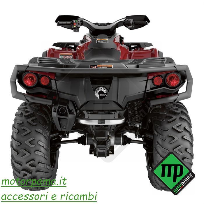 Bumper paraurti protezione posteriore Quad Atv Can-am Outlander XT telaio G2 - immagine 5