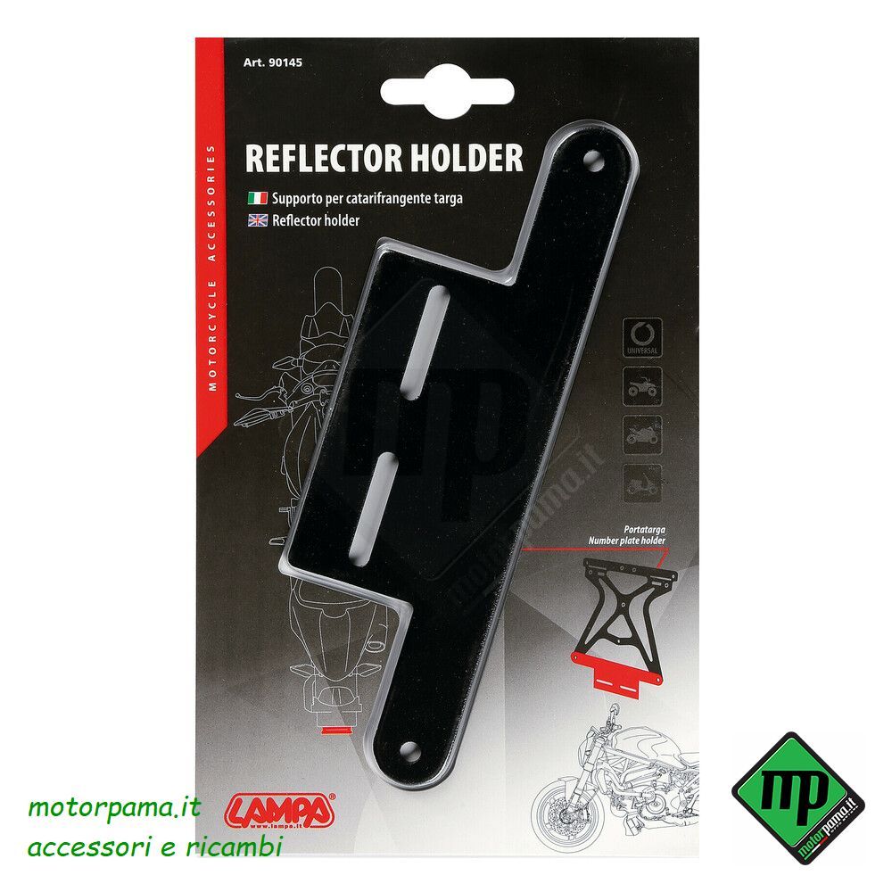 Kit portatarga + supporto catarifrangente - immagine 3