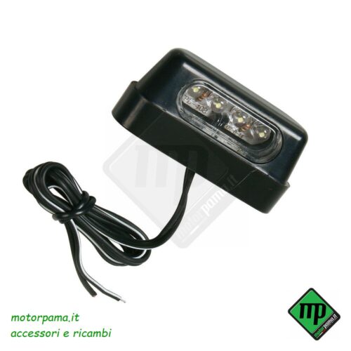 Luce targa a 4 Led - Bianco - Omologato