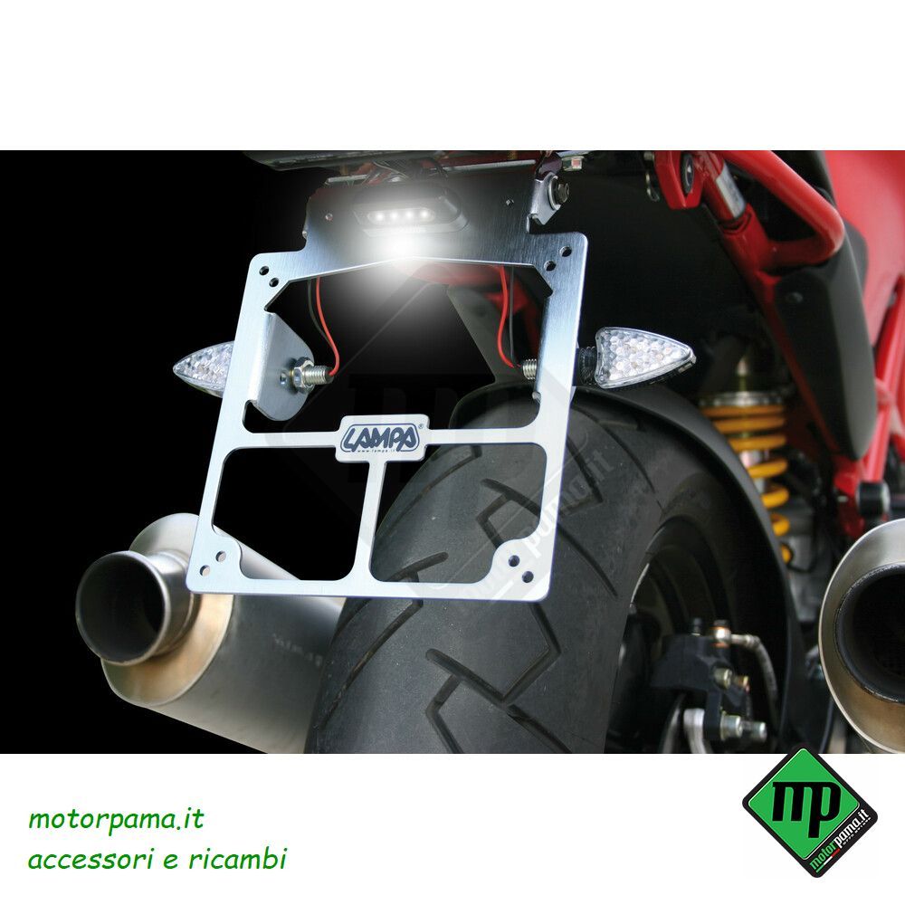 Luce targa a 4 Led - Blu - Non omologato - immagine 4