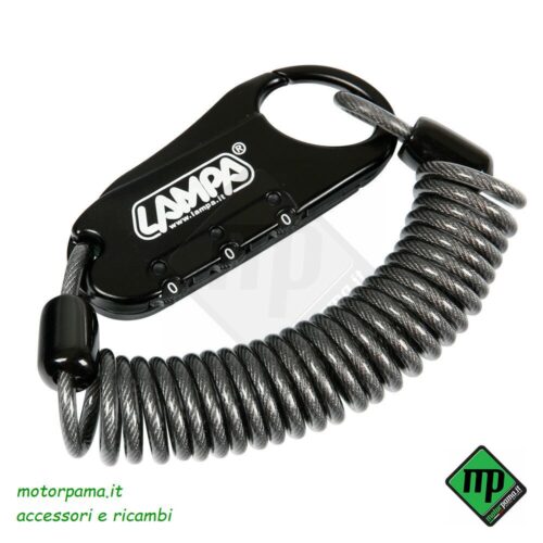 Raptor, lucchetto antifurto con cavo a spirale - 150 cm