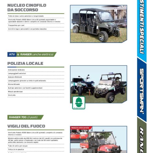 Allestimento speciale enti e corpi militari