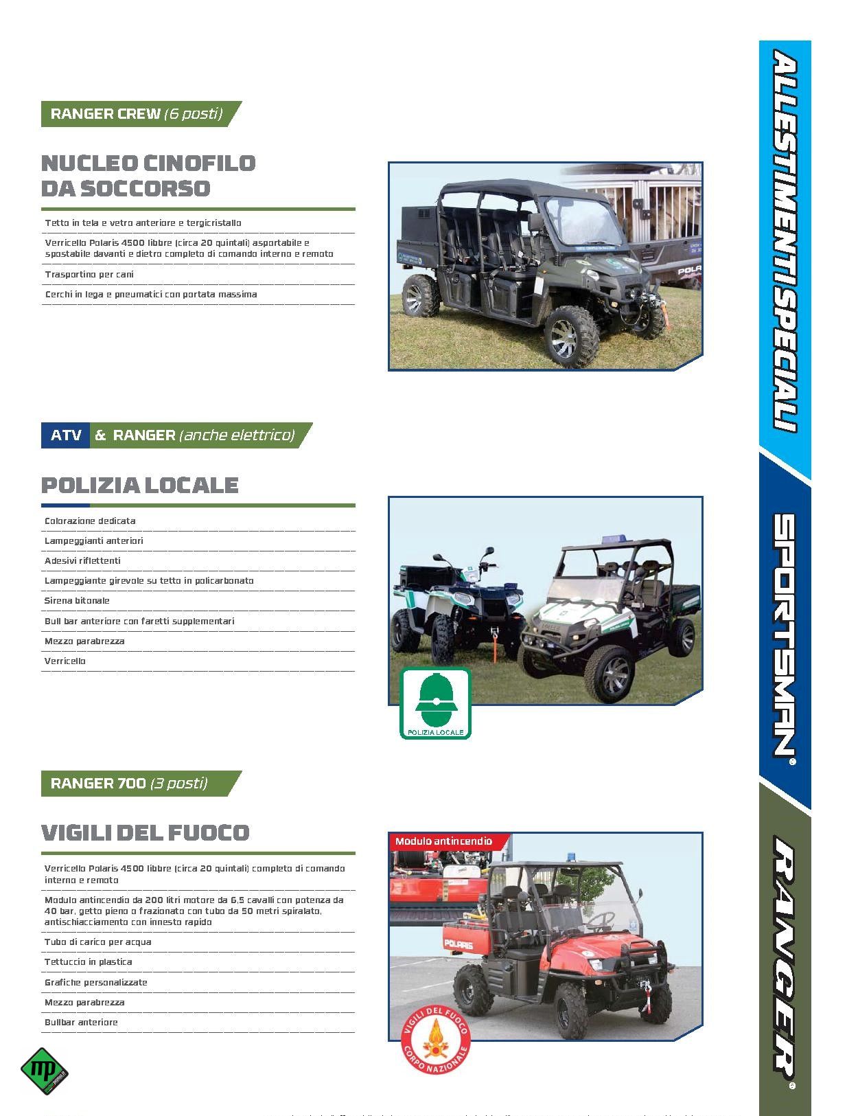 Allestimento speciale enti e corpi militari