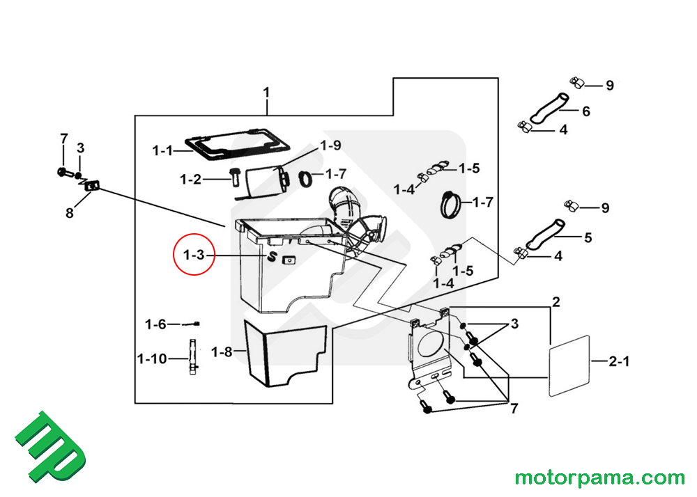Cassa filtro aria originale TGB Blade Target - immagine 2