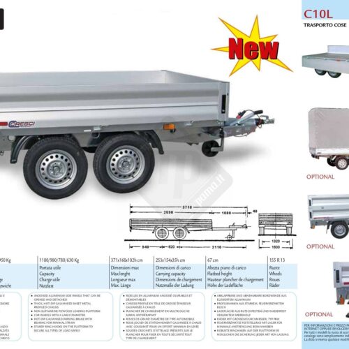 Carrello Cresci rimorchi C10L