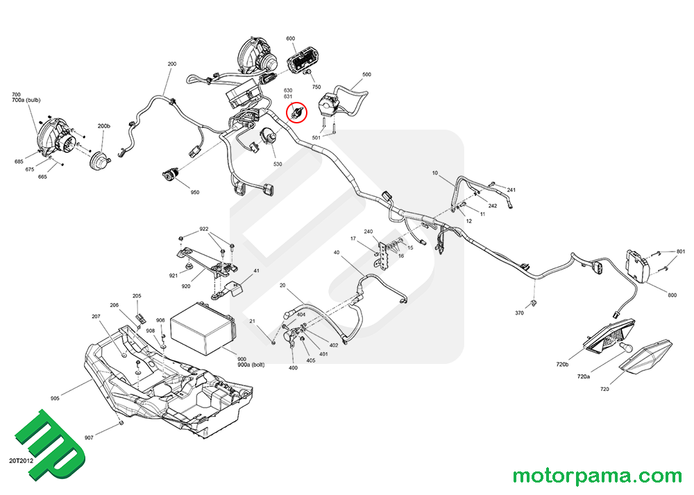 Chiave originale Can-am Maverick Outlander Renegade - immagine 4