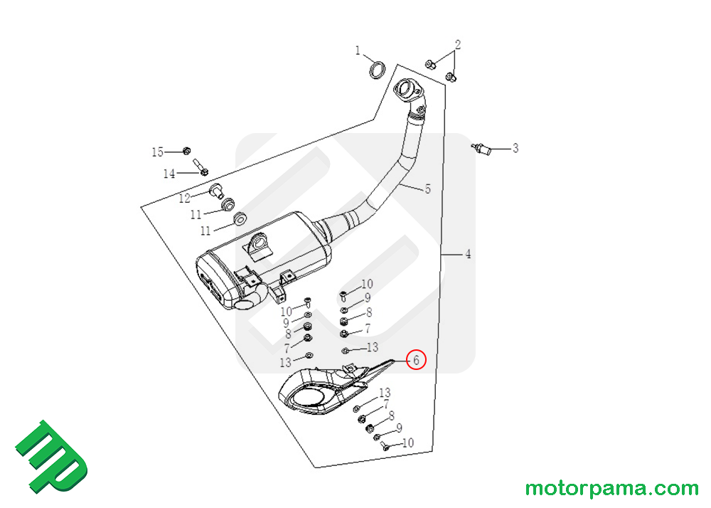 Protezione Marmitta originale Voge Brivido 125R - immagine 3