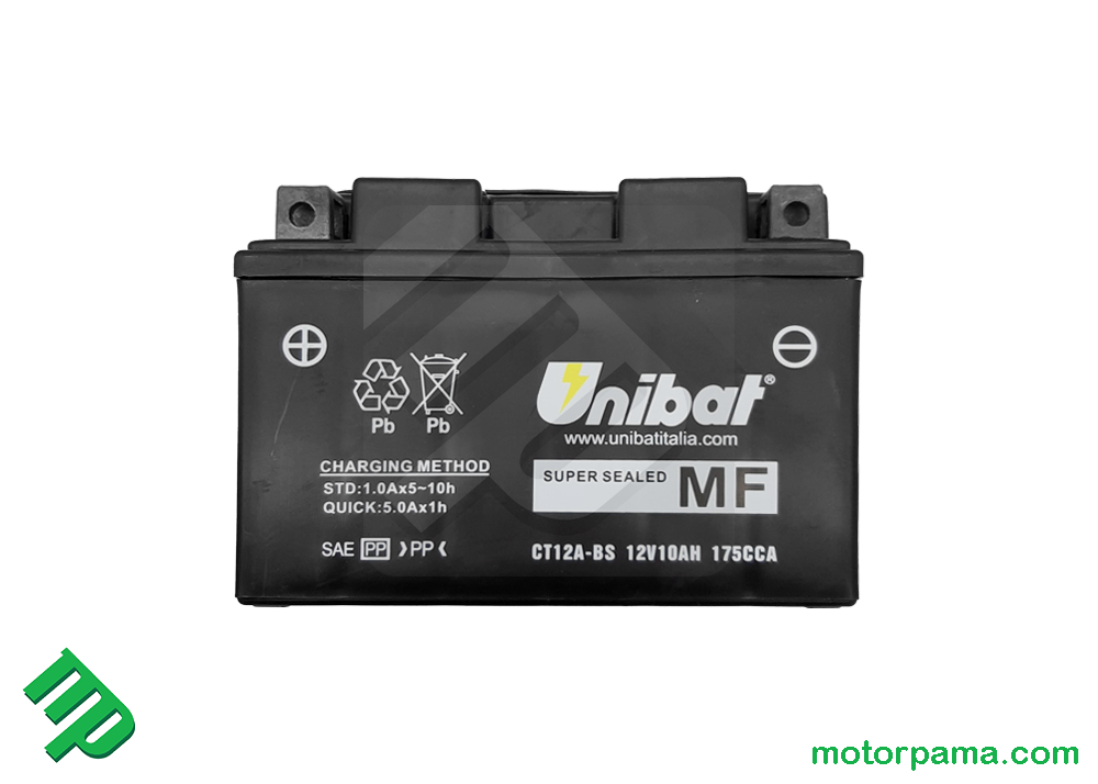 Batteria VOGE Valico 500DS / 500DSX originale Unibat CT12A-BS - immagine 2