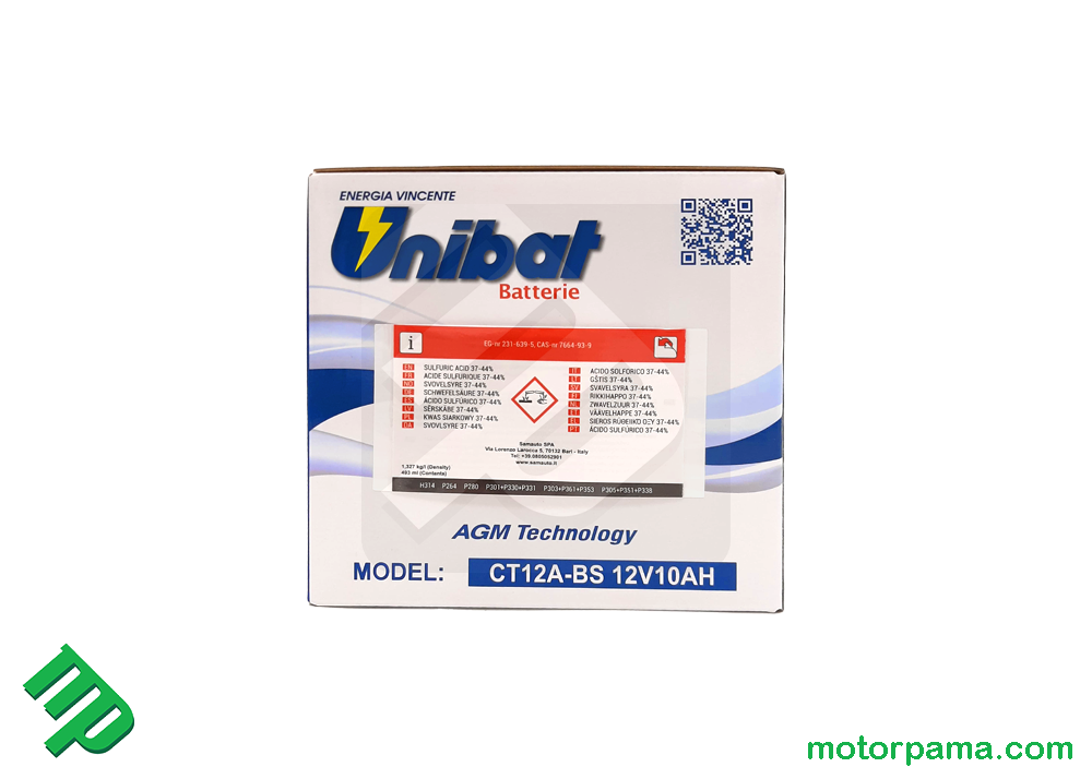 Batteria VOGE Valico 500DS / 500DSX originale Unibat CT12A-BS - immagine 6