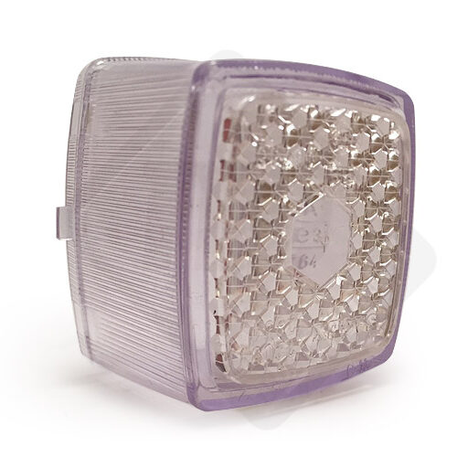 Trasparente per fanalino ingombro anteriore quadro bianco con catadriotto