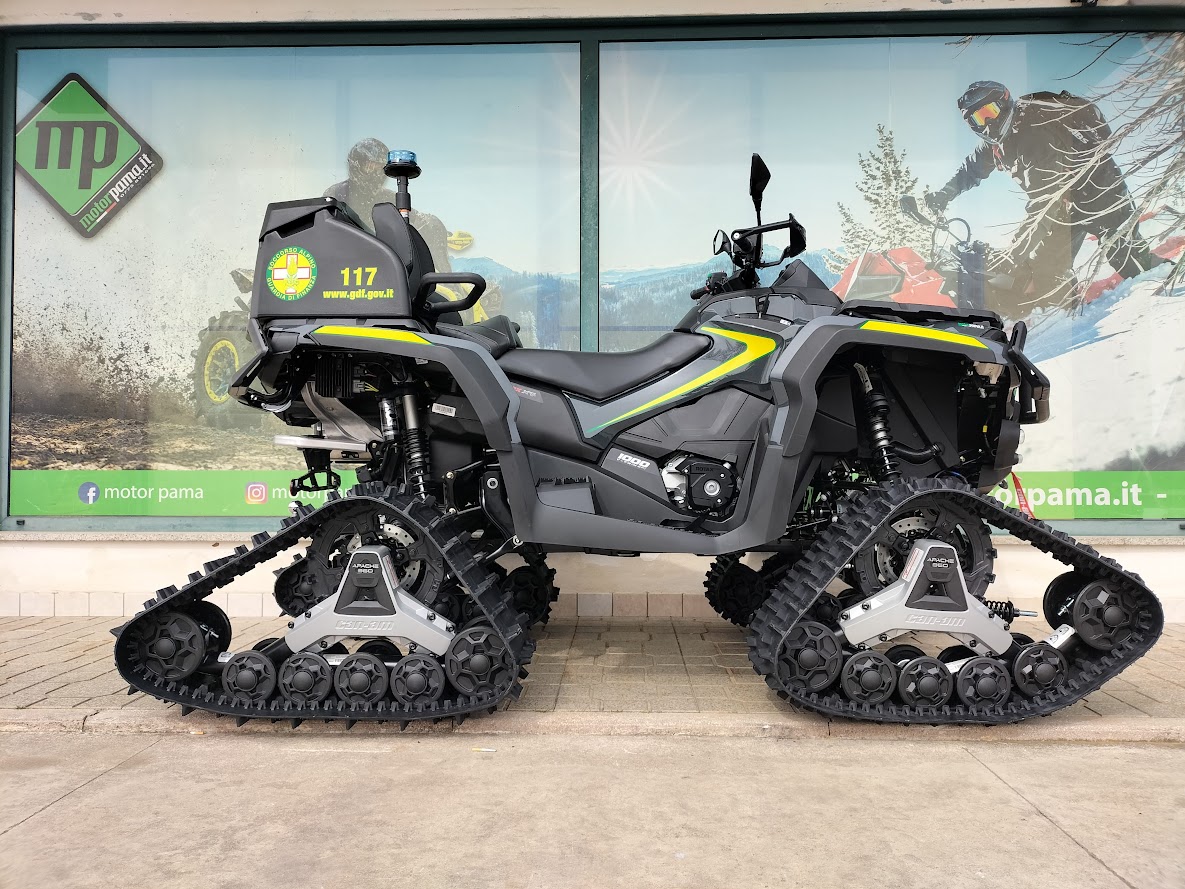 QUAD OUTLANDER MAX XTP 1000  4X4 CINGOLATO PASSO LUNGO ALLESTITO GUARDIA DI FINANZA