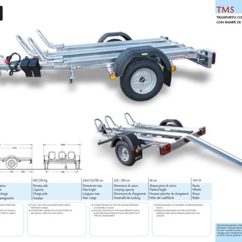 Carrello cresci rimorchi TM5