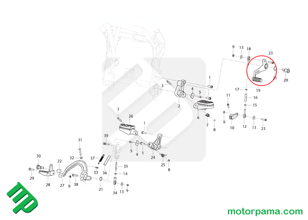 Leva pedale comando cambio Originale Benelli TRK 702 2023 / 2024 - immagine 4