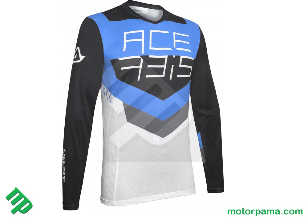 Maglia cross Acerbis MX Track Nero Blu