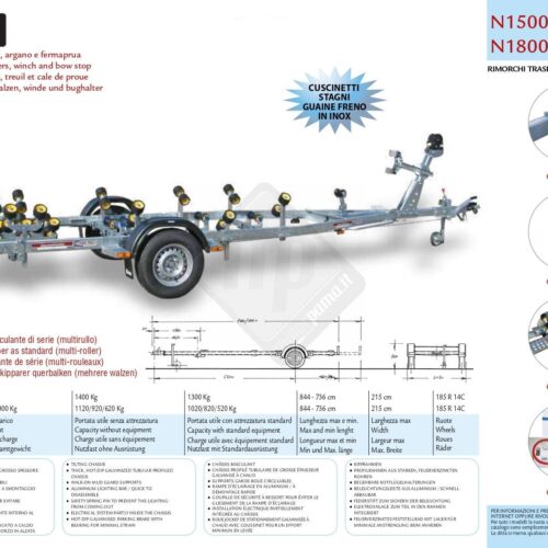 Carrello cresci N1500B-R