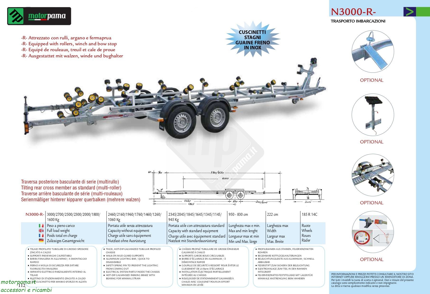 Cresci rimorchi N3000 -R-