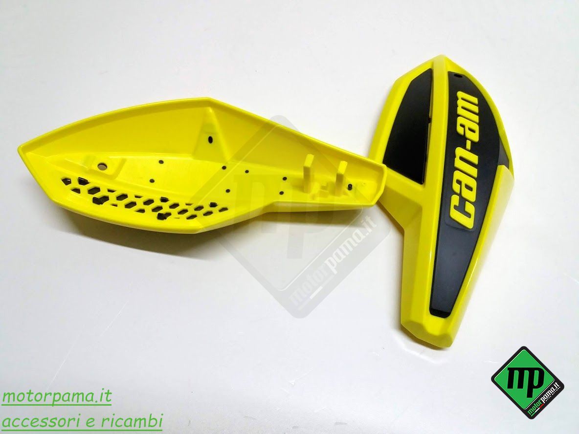 Cover / Plastica ricambio paramani DX Can am giallo fluo - immagine 2