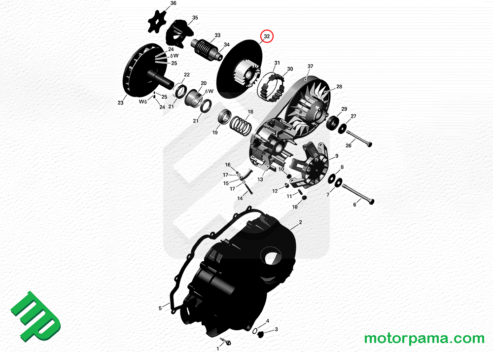 Puleggia originale Can-am Outlander / Defender / Renegade - immagine 4