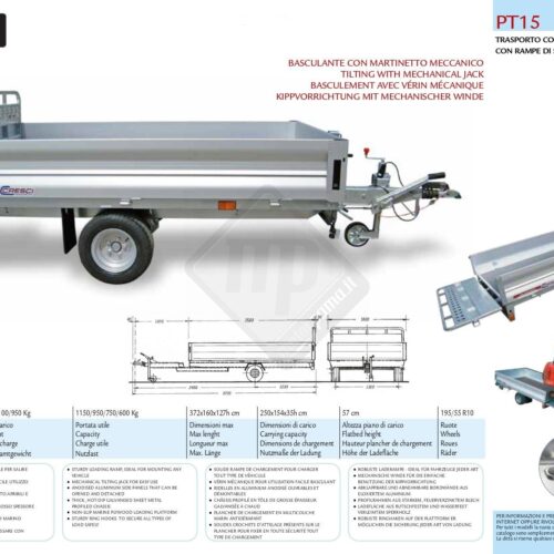 Cresci rimorchi PT15