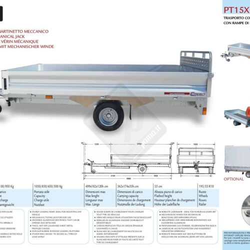 Cresci rimorchi PT15XL