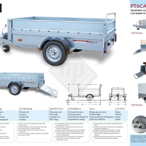 Carrello cresci PT6CA - 450 Kg