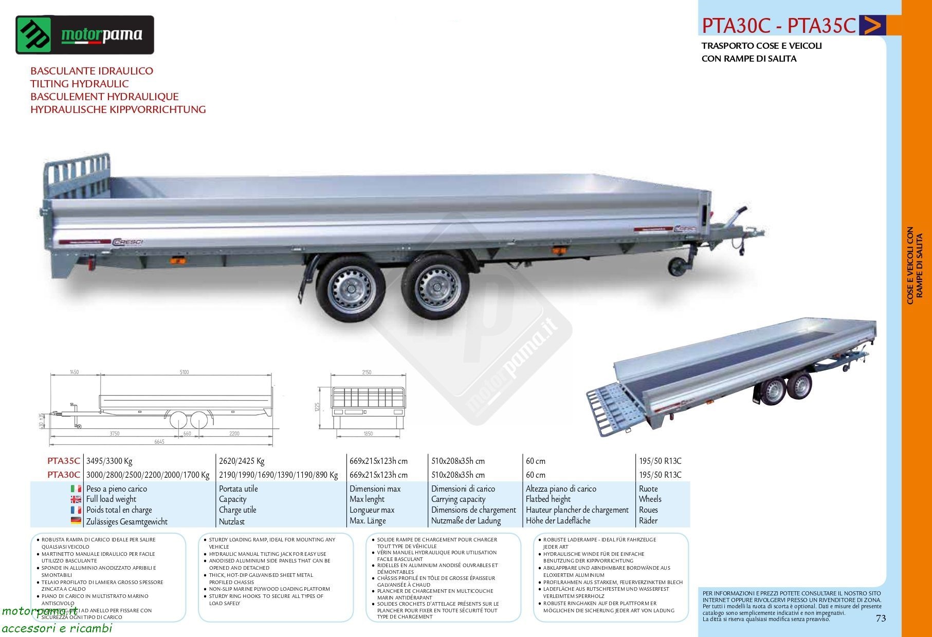 Cresci rimorchi PTA30C